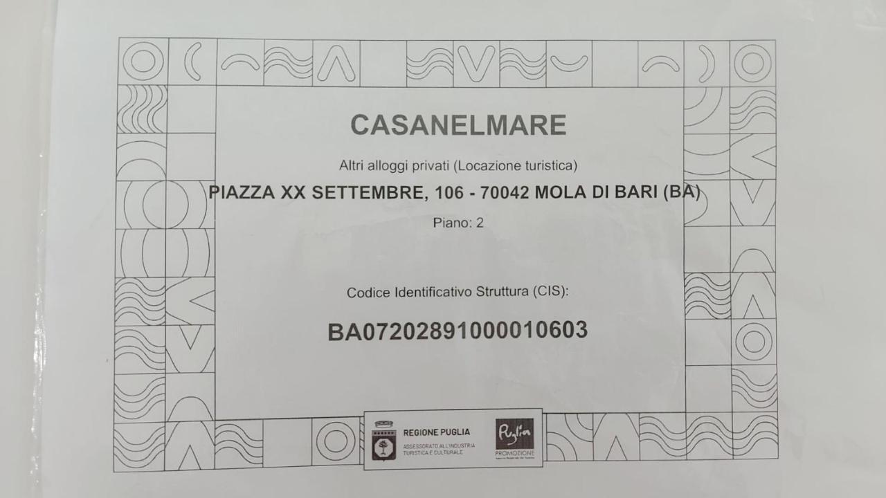 דירות מולה די בארי Casanelmare מראה חיצוני תמונה